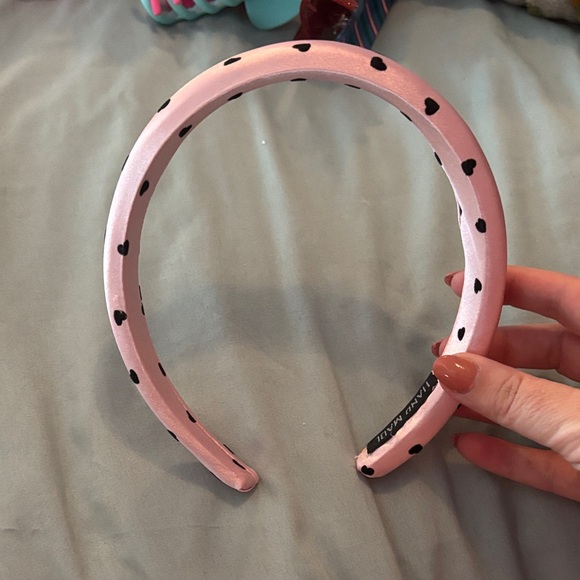 Pink Heart Patterned Kids Headband - Picture 1 of 2